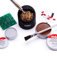 Weller Soldering Brass Sponge Tip Cleaner with Silicone No Size, Color