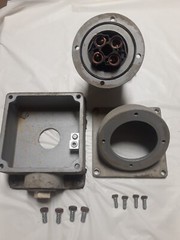 APPLETON POWERTITE RECEPTABLE W/BASE AR20044RS 200A 600V 4W 4P