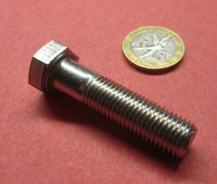 18-8 Stainless Steel Bolt, PT, 7/16-20 x 1 3/4″ Length, 10 pcs