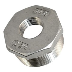 2″ MALE to 3/4″ female HEX bushing Reducer Adapter NPT thread Stainless Steel