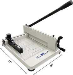 HFS(R) Heavy Duty Guillotine Paper Cutter – 12″ Commercial Steel A3/A4 Trimmer