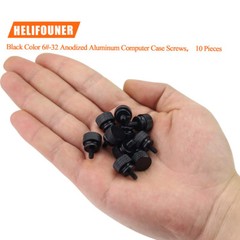 10pcs Computer PC Case Fully Threaded Knurled Thumb Screws 6#-32 Multicolored