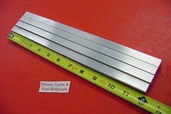 4 Pieces 1/2″ X 1/2″ ALUMINUM SQUARE FLAT BAR 12″ long 6061 T6511 New Mill Stock