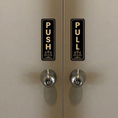 Signs ByLITA Vertical Push and Pull Door Signs (Legal Office) Door Sign