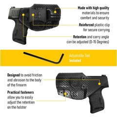 Kydex IWB Holster for Sig Sauer P365 Concealed Carry – by Houston – Lined Ins…