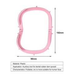 Foldable Dental Rubber Dam Frame Lightweight Plastic Sheet Bracket for Dentistry