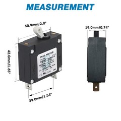 GLOSO J Type (A series) Hydraulic Magnetic Circuit Breaker, Rocker/Toggle, J1P