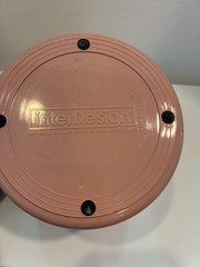 Vintage InterDesign 4 Tier Swivel Desk Organizer Pink Color ( no lid)