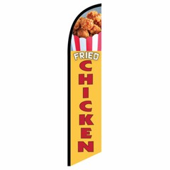Fried Chicken 12ft Feather Banner Swooper Flag, Flag Only