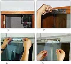 Commercial Strip Door Curtain 84*96in PVC Strip Curtain Kit Vinyl Strip Curtain