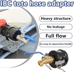 IBC Tote Hose Adapter 2″ Camlock to 3/4″ Garden Hose Male Fitting Pack