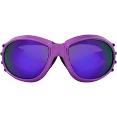 Birdz Eyewear Eagle Purple Foam Padded Goggles ReflecTech Purple Mirror Lenses