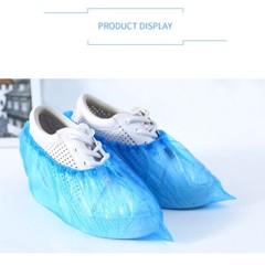 100Pcs Disposable Blue PE Shoe Covers Waterproof Dustproof Medical Dental Supply