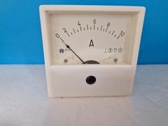 ANALOG PANEL AMPER METER 80×80 mm AC 0-10A 2.5 % E21-1 BULGARIA NOS
