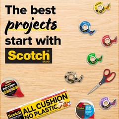 Scotch Heavy-Duty Shipping Packaging Tape Clear 1.88″ x 54.6 yds, 6 Rolls Pack