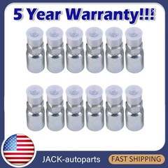 12-PACK 1/2″ HOSE X 1/2″ NPTF MALE PIPE THREAD HYDRAULIC HOSE END CRIMP FITTINGS