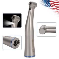 SANDENT Dental 1:1 Fiber Optic LED Contra Angle Handpiece Inner 4 Spray E-type
