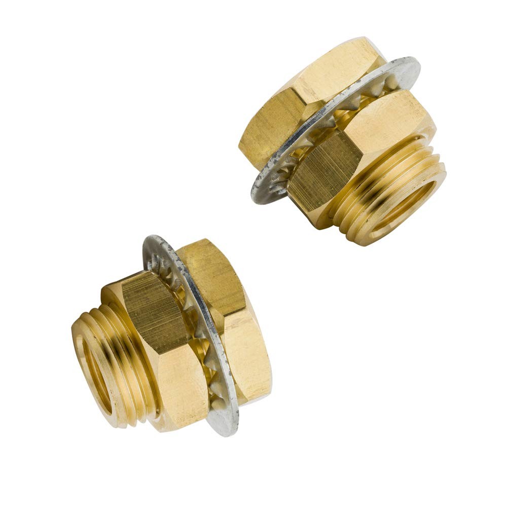 Legines Brass Bulkhead Fitting 1/4″ NPT Female Bulk head 0.25 Inch, Bronze