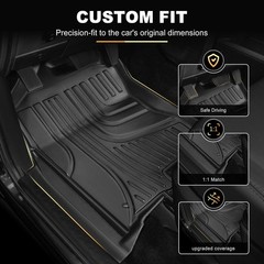 Aomsazto Floor Mats For 2013-2018 Dodge Ram 1500/2500/3500 Crew Cab All Weather