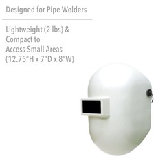 Fibre-Metal Pipeliner Fiberglass Welding Helmet with One Size, White