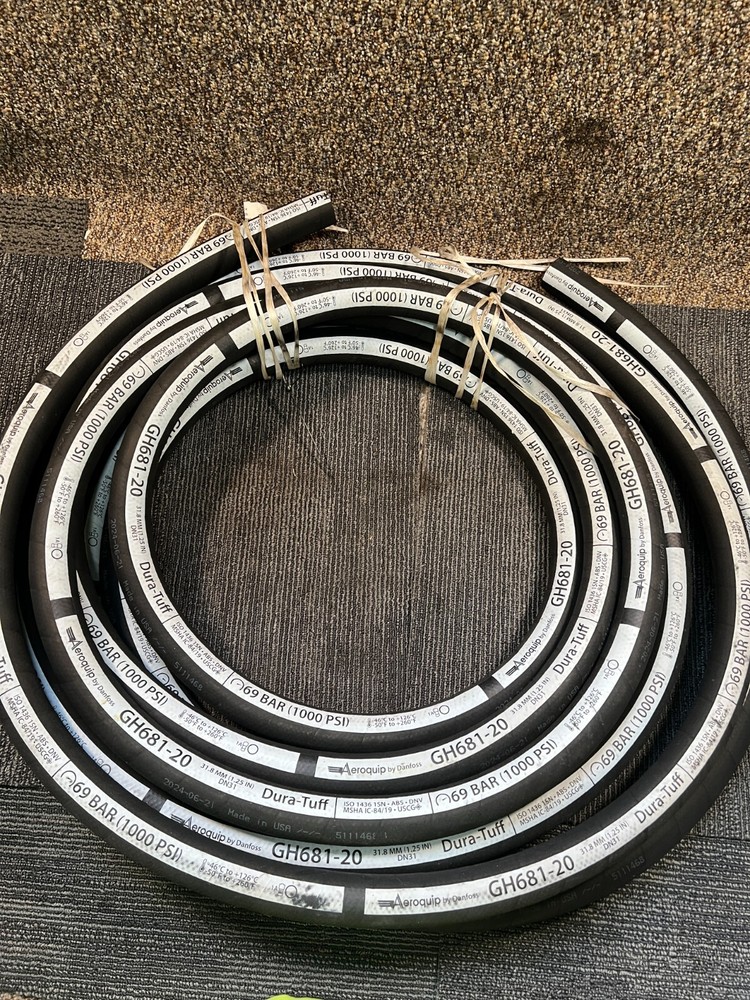 Aeroquip by Danfoss Synthetic Rubber Hydraulic Hose GH681-20 1 Ply Braid 50FT