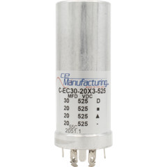 Capacitor, CE Mfg., 525V, 30/20/20/20 μF