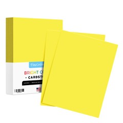 Lift-Off Lemon Bright Color Cardstock, 65lb Cover (176GSM), 8.5 x 11, 250 Sheets