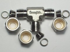 1 – Swagelok Stainless Steel Tee Union Fitting, 1/4″ OD Tube, SS-400-3