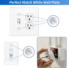 120PCS White Wall Plate Screws Kit #6-32 Outlet Switch Faceplate Fasteners Set