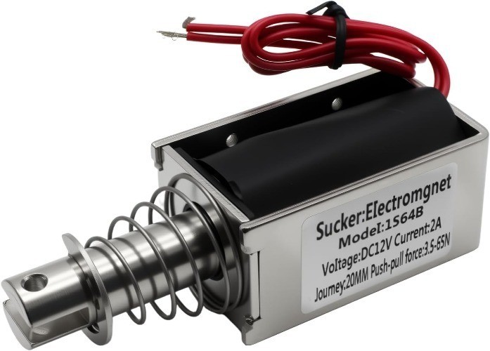 DC12V 2A 65N 20mm Linear Solenoid Actuator Push Pull Type Ele Model: 1564B-12V