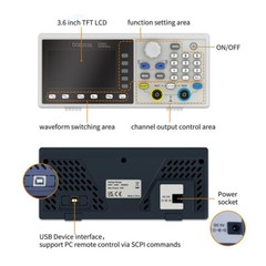 For OWON 300MSa/s Sample Rate 2CH Waveform Generator DGE2035 35MHz DGE2070 70MHz