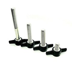 5/16″-24 Thumb Screw Bolts Fine Thread Black Tee Wing Butterfly Knob Stainless