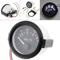 Car Oil Temp Gauge 2″ 52mm Auto Oil Temperature Gauge Meter Celsius Temp Pointer