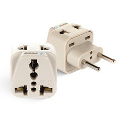 USA to Europe, Turkey, Spain & More (Type C) Travel Adapter Plug – 2 in 1 – C…