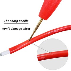 Multimeter Test Lead Kit with Push On Alligator Clip Mini Grabber Test Hook