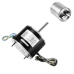 Uimoso Condenser Fan Motor with Capacitor 1/4HP 825RPM 208-230V Dual Rotation