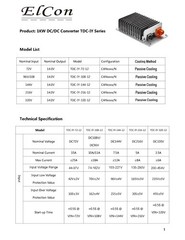 Elcon 1000W DC-DC Converter TDC-IY-320-12 Input Voltage 206-454 VDC Output 14.0V