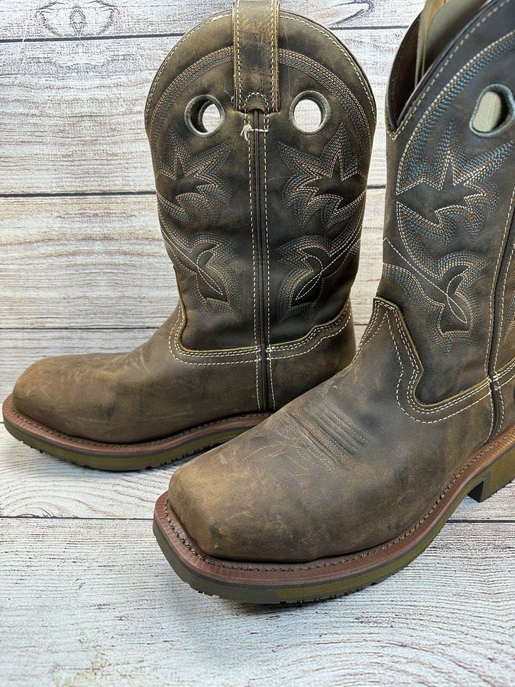 Double-H Women’s Brown Composite Toe Work Boot Size 8M **GREAT SHAPE**