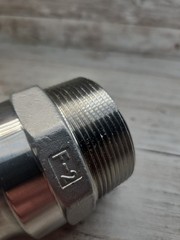 USASEALING 2″ Type F Camlock Fitting Male Adapter to 2 Inch Male NPT SS304
