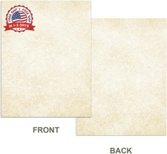 Parchment Paper Letter Size 8.5×11 100gsm 50 Sheets for Certificates
