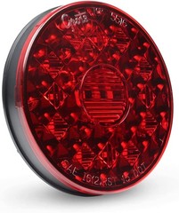55082 – STT LAMP 4in RED LED ROUND W/O INTEGRATD BACKUP HARD SHELL – (1 EA)