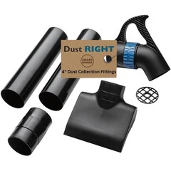 4″ Quick Change Floor Sweep Kit – Dust Collector Accessories, Handle & Wand Incl