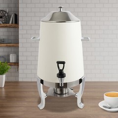 Coffee Urn w/ Fuel Holder,Stainless Steel Beverage Dispenser Hot Drink Dispenser