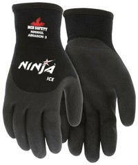 MCR Safety Ninja Ice N9690 Insulated Work Gloves for cold weather, S-2XL – Black