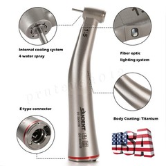 SANDENT 1:5 Contra Angle Electric Dental Handpiece Fiber Optic Mini Head DT-EM