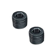 Pair 1/8″ NPT NPTF Pipe Thread Allen Head Plug Black Steel Male Thread