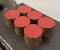 1045 Hot Rolled Steel Round Bar Rod 3.25″ Diameter x 2.50″ Length (6 PC LOT)