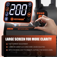 HZXVOGEN 3in1 MIG Welder 110/220V 200A Flux MIG/Lift TIG/MMA Welding Machine USA