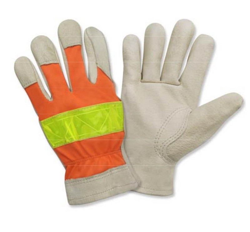 Pair of Majestic Reflective Cowhide Gloves 1950 Extra Large Farmer Bob’s Parts