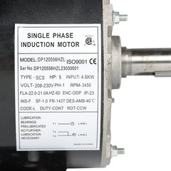 5 HP 1Phase Compressor Duty Electric Motor 230V 3450 RPM Frame-56HZ 7/8” Shaft